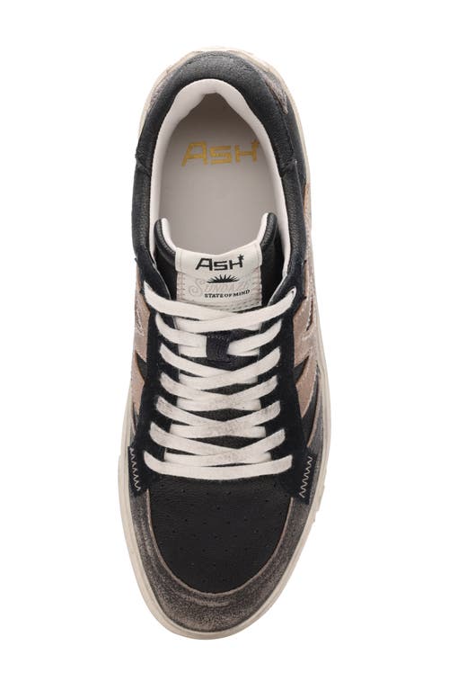 Shop Ash Moonlight Retro Sneaker In Black/gold