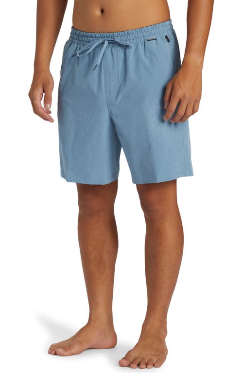 Quiksilver Heather Taxer Amphibian Water Repellent Board Shorts In Blue Shadow