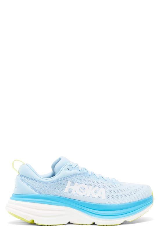 Hoka Bondi 8 Running Shoe In Airy Blue / Diva Blue | ModeSens