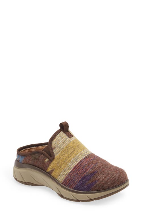 Akina Quilted Faux Shearling Slipper in Orange Multi