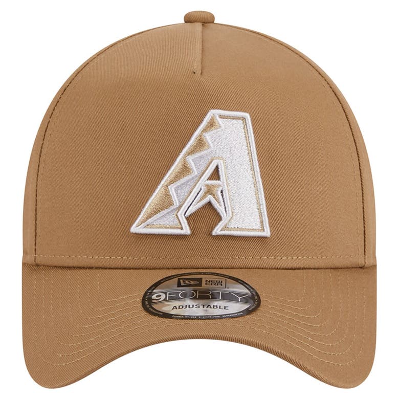 Shop New Era Khaki Arizona Diamondbacks A-frame 9forty Adjustable Hat
