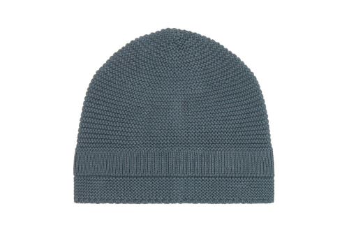 Vild House Of Little Organic Knit Hat In Blue Stone-palmetto Plant Dye