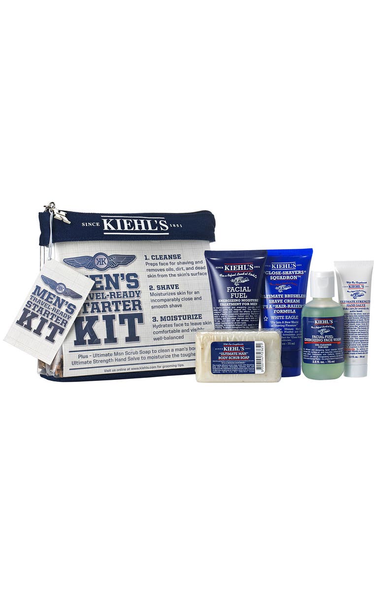 KIEHL'S SINCE 1851 'Men's Travel-Ready' Starter Kit, Main, color, No Color