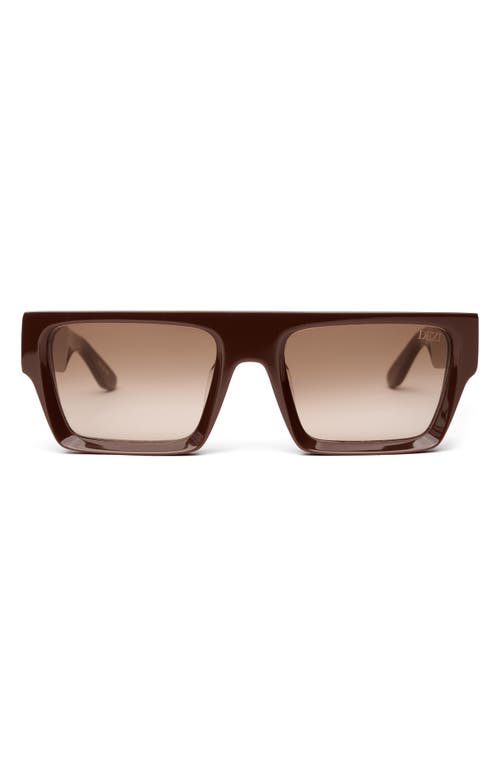 Slick 55mm Shield Sunglasses in Chocolate /Siena Faded