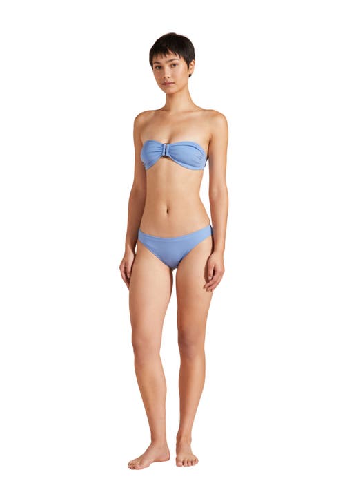 Vilebrequin Women's Solid Sculpt Bikini Bottom in Bleu Jean 