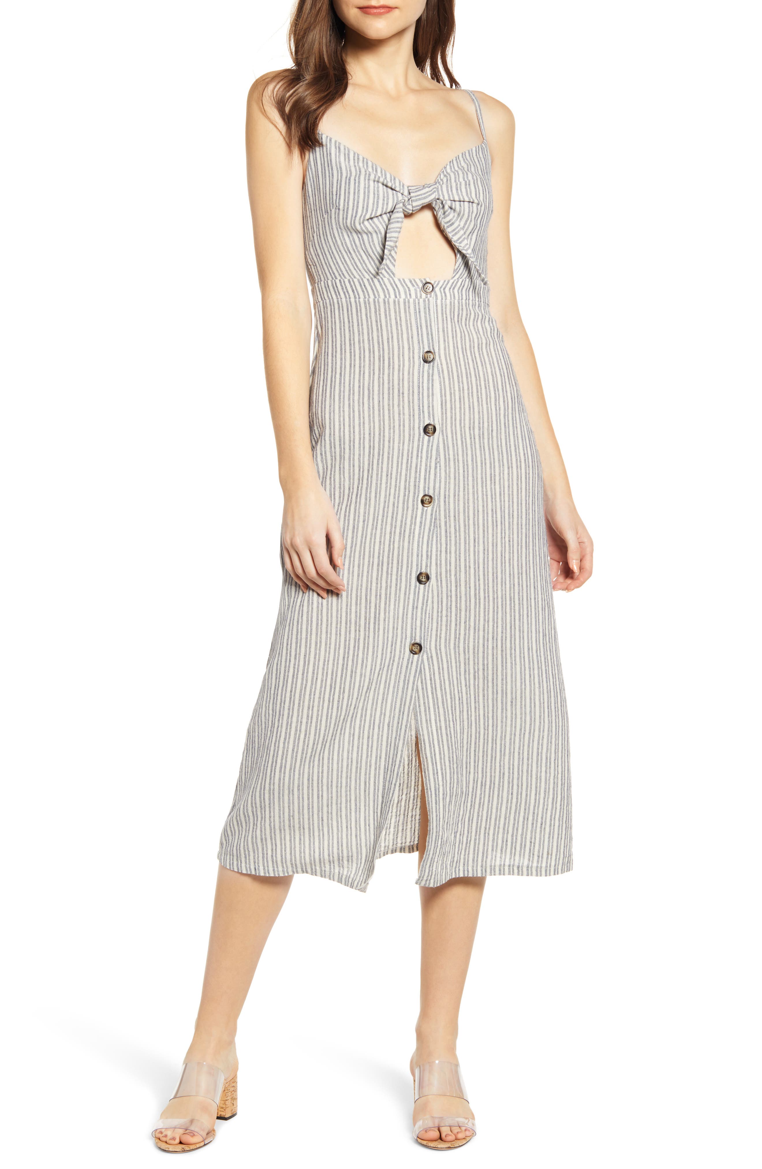 bishop and young front tie jumpsuit