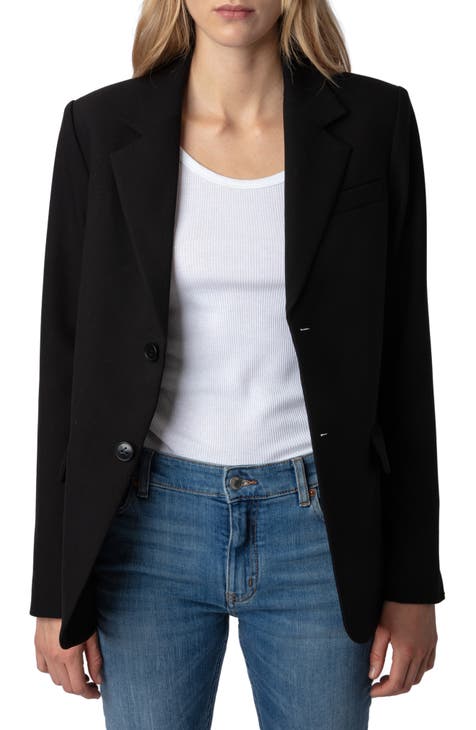 Black shop blazer nordstrom