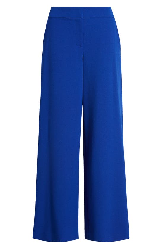 Shop Tahari Asl Wide Leg Pants In Cobalt