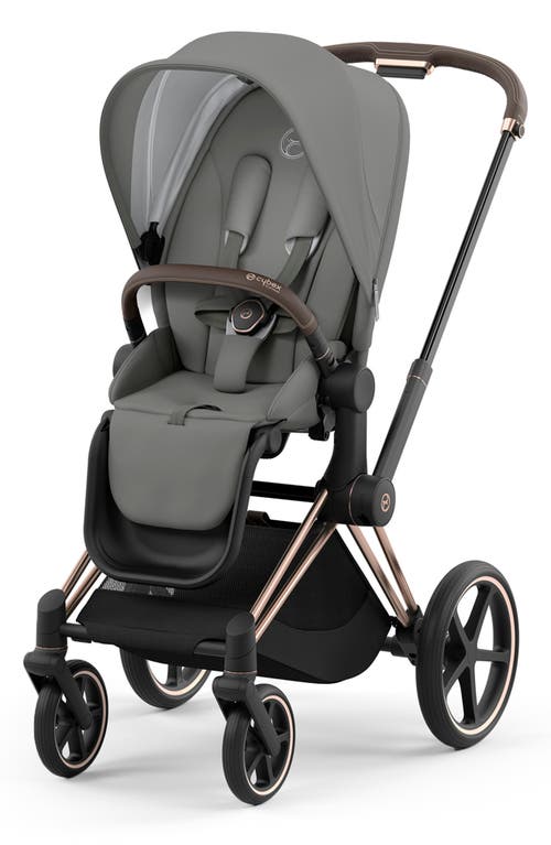 CYBEX Priam 4 Rose Gold Compact Stroller in Soho Grey at Nordstrom