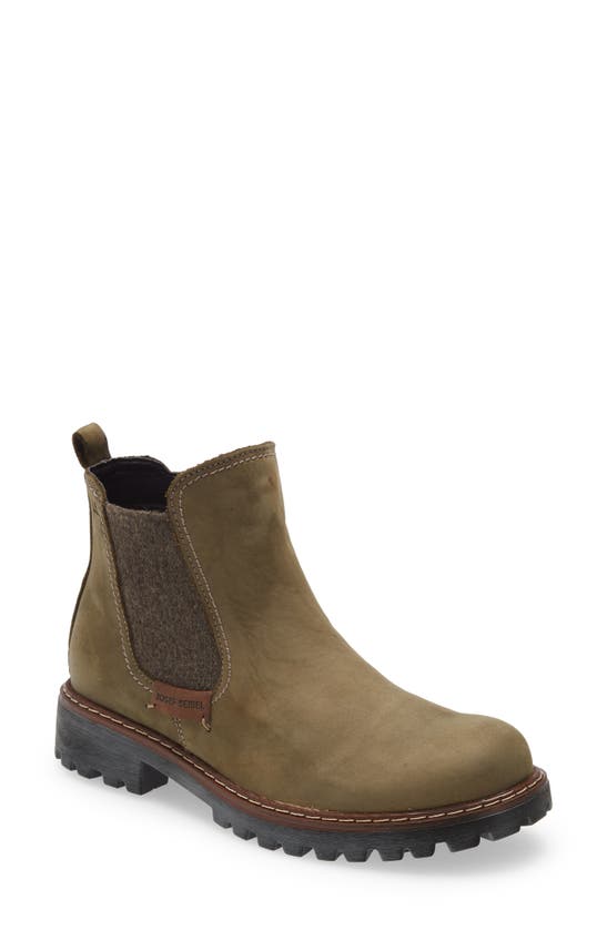 Josef Seibel Marta 03 Chelsea Boot In Olive Leather