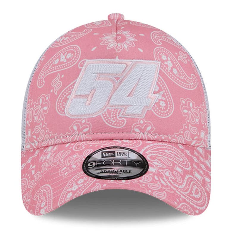 Shop New Era Pink Ty Gibbs 9forty A-frame Trucker Paisley Adjustable Hat