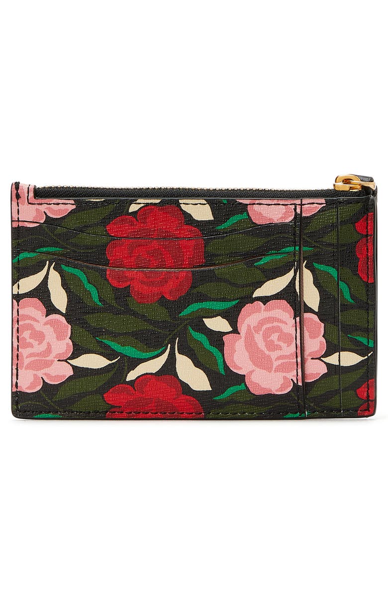 kate spade new york morgan rose garden print wristlet card case | Nordstrom