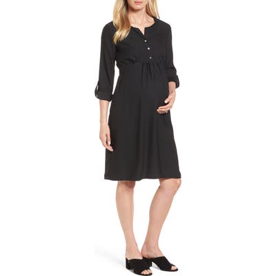 Isabella Oliver Catriona Maternity Shift Dress, Black