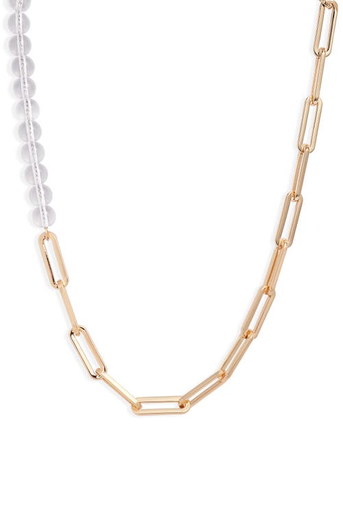 Lyra Necklace in Gold/Clear