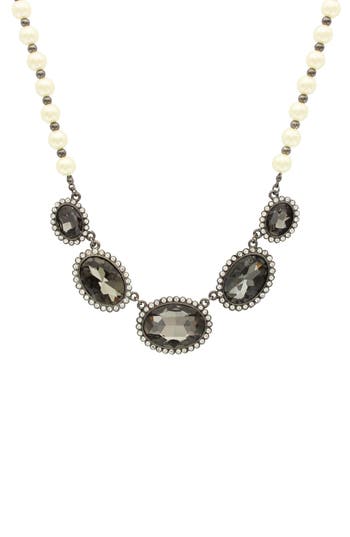 Olivia Welles Silver-tone Royally Oval Bib Necklace In Gold