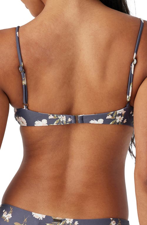 Shop O'neill Kendra Floral Pismo Bikini Top In Periscope