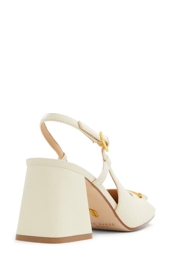 Shop Ted Baker Mia Icon Slingback Pump In White