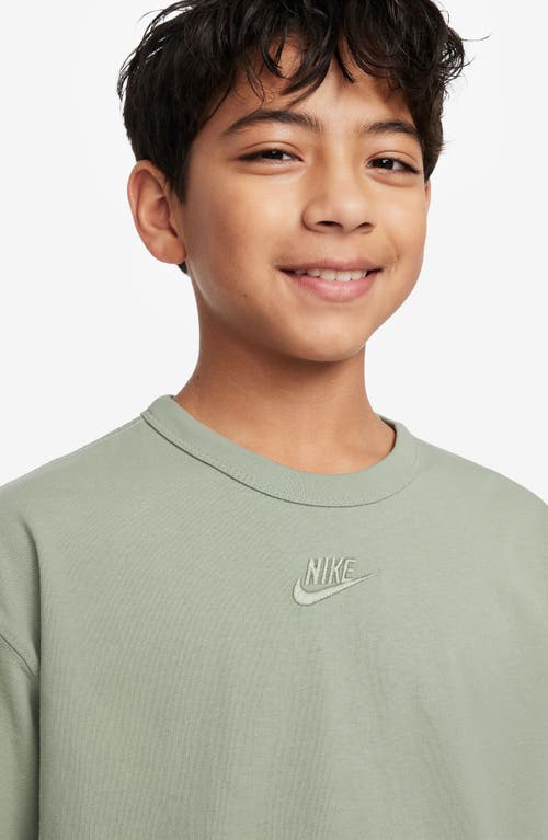 Shop Nike Kids' Sportswear Cotton T-shirt In Jade Horizon