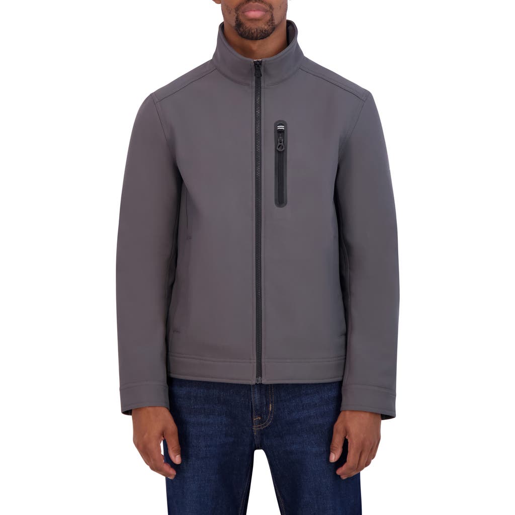 Nautica Softshell Bonded Jacket In Metal Grey