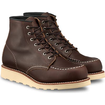Red Wing 6-Inch Moc Boot- Brown