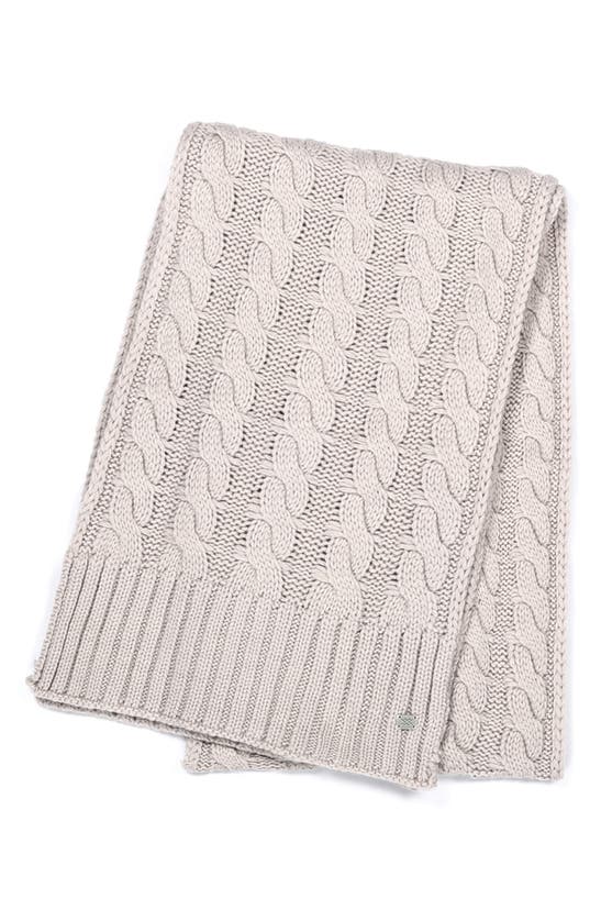 Soia & Kyo Cable Knit Scarf In Quartz