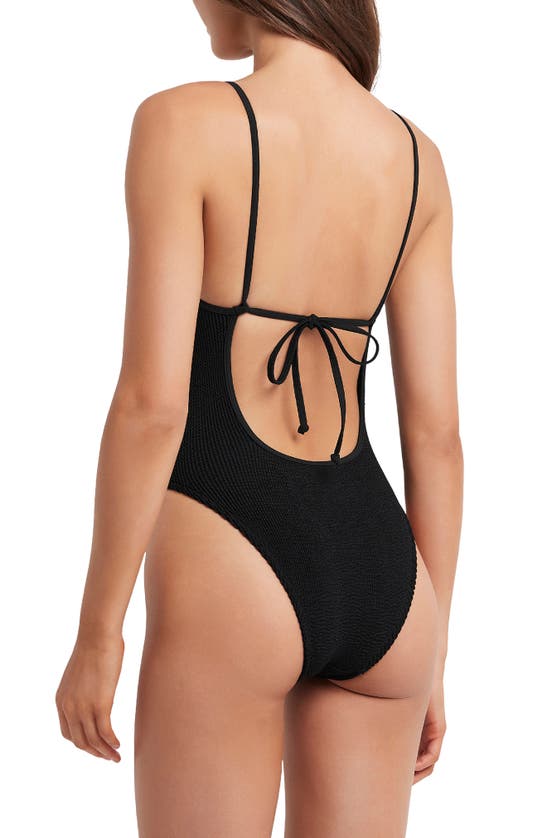Bondeye Bond-eye The Mara One Piece Swimsuit In Black Eco