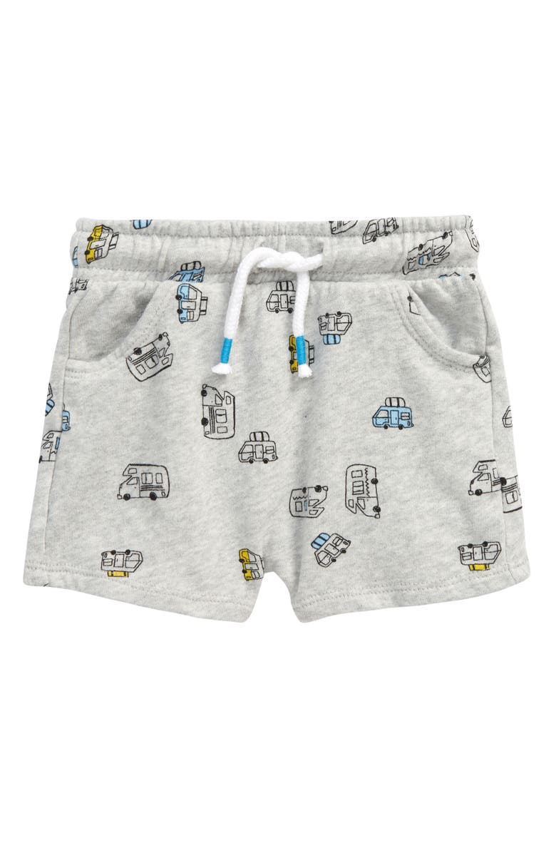 TUCKER + TATE Pull-On Shorts, Main, color, GREY LIGHT HEATHER CAMPER VAN