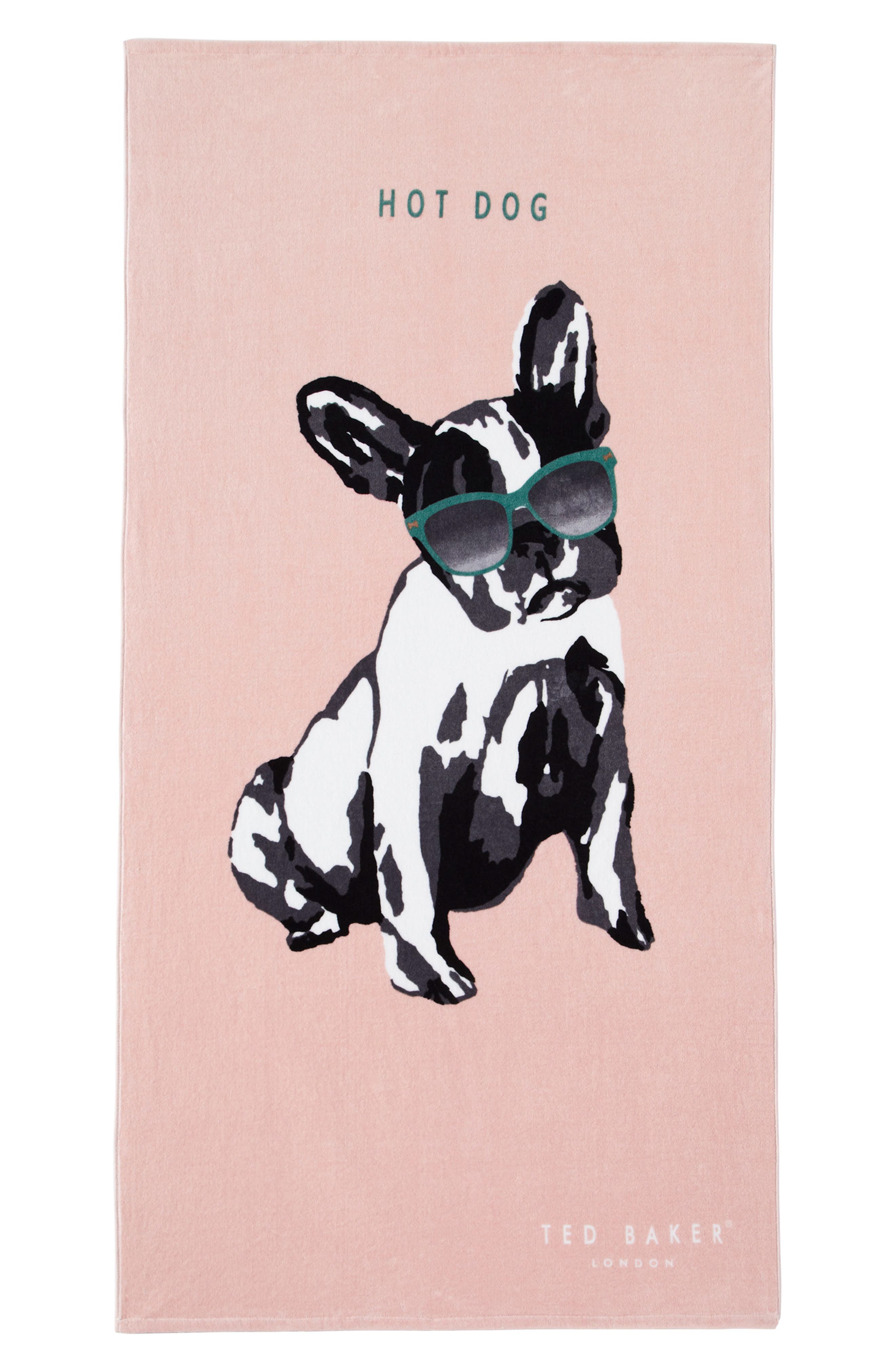 ted baker french bulldog towel