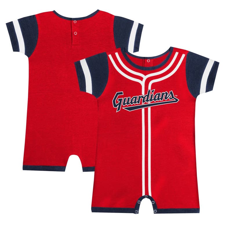 Outerstuff Babies' Infant Fanatics Branded Red Cleveland Guardians Fast Pitch Romper