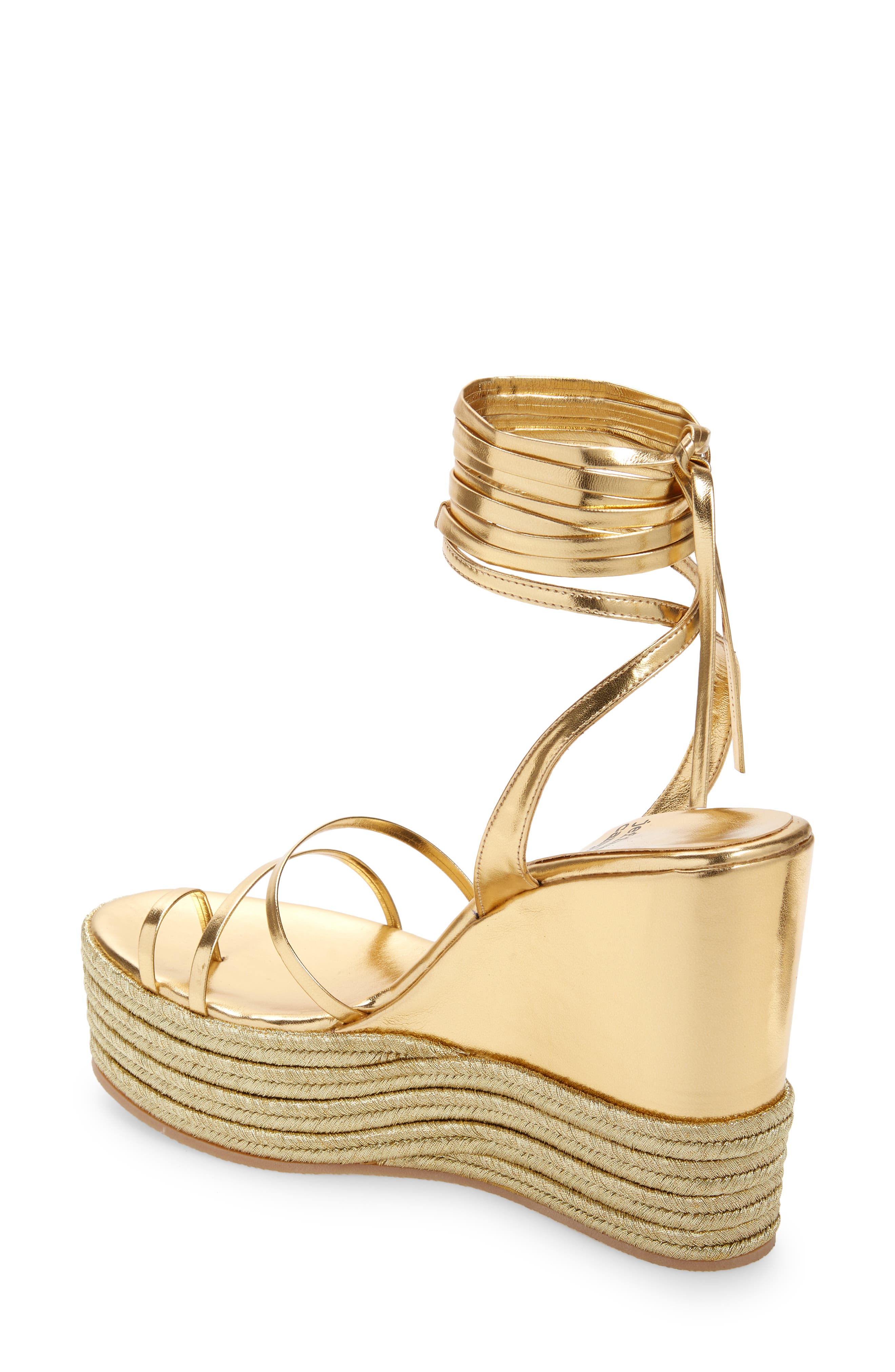 gold wedge sandals nordstrom