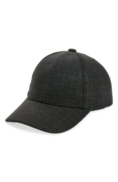 Robert Barakett Microcheck Baseball Cap In Black
