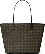 TORY BURCH Shopper EVER-READY TOTE BAG with pouch in gray
