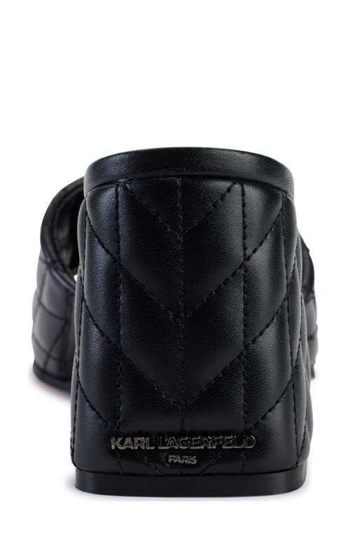 Shop Karl Lagerfeld Paris Sheena Slide Sandal In Black