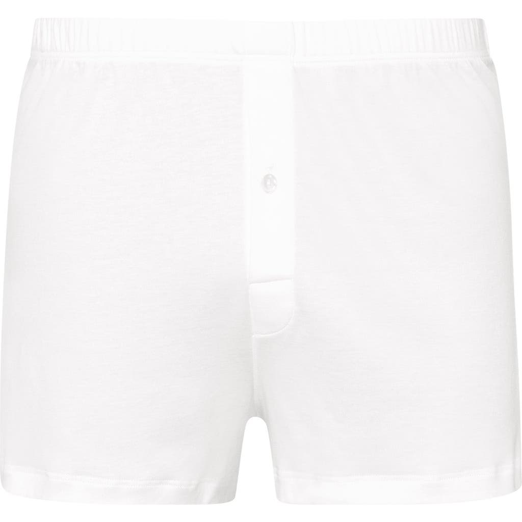 Hanro Sea Island Cotton Sea Island Cotton Boxers In White