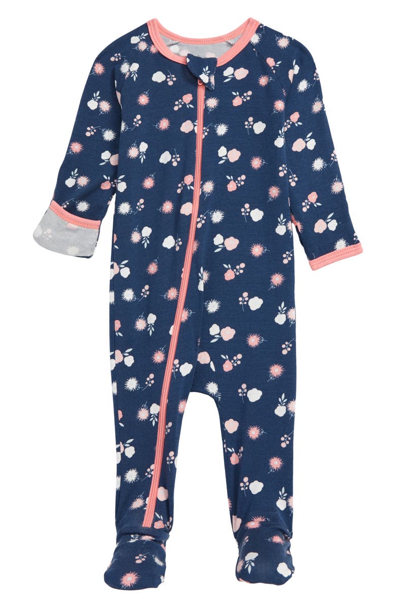 BESTAROO Spring Bloom Footie, Main, color, BLUE