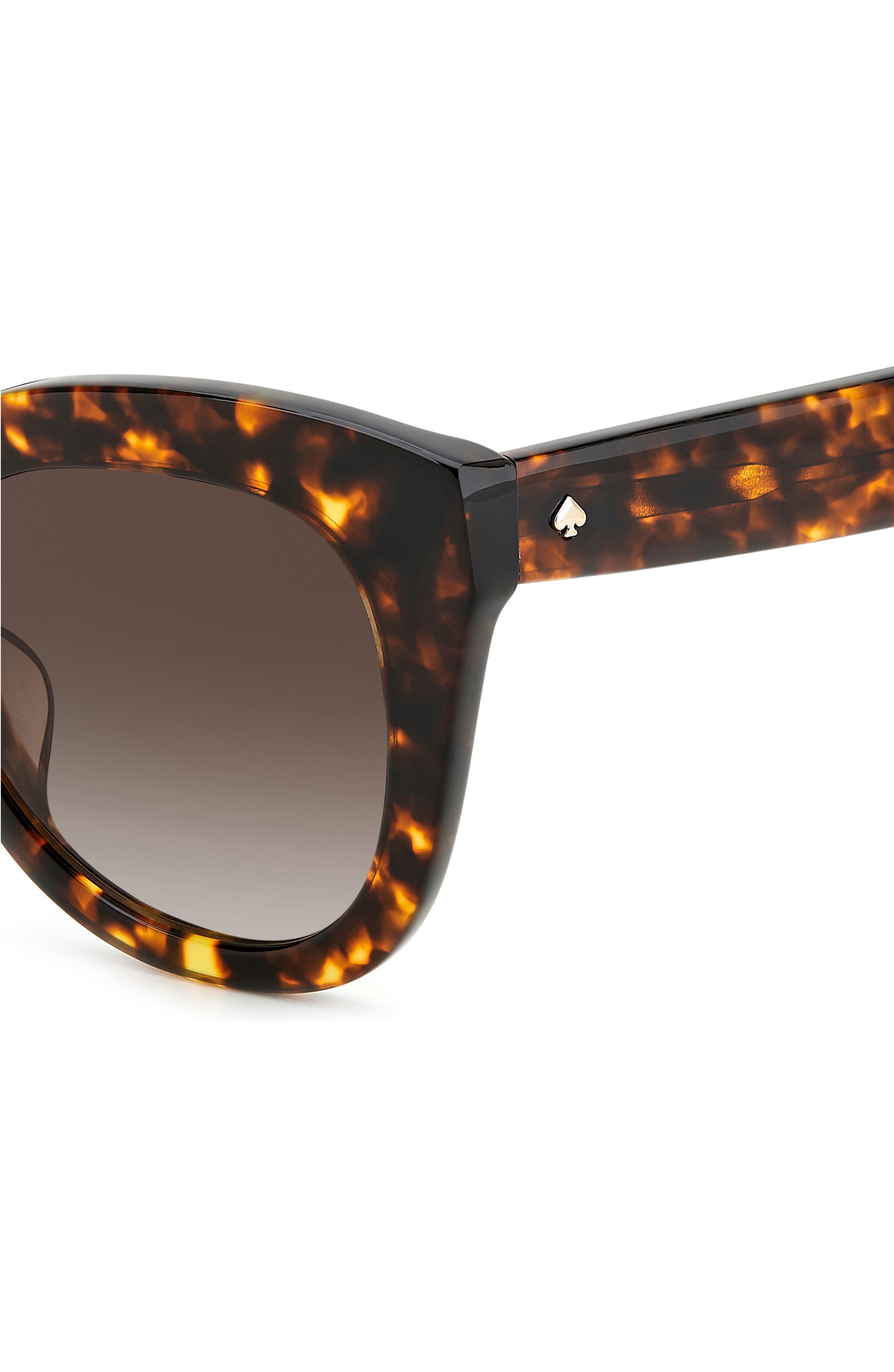 NEW Kate Spade Belah Gradient Round Sunglasses Kate Spade Belah/S Shiny Black Prescription Sunglasses main image 2