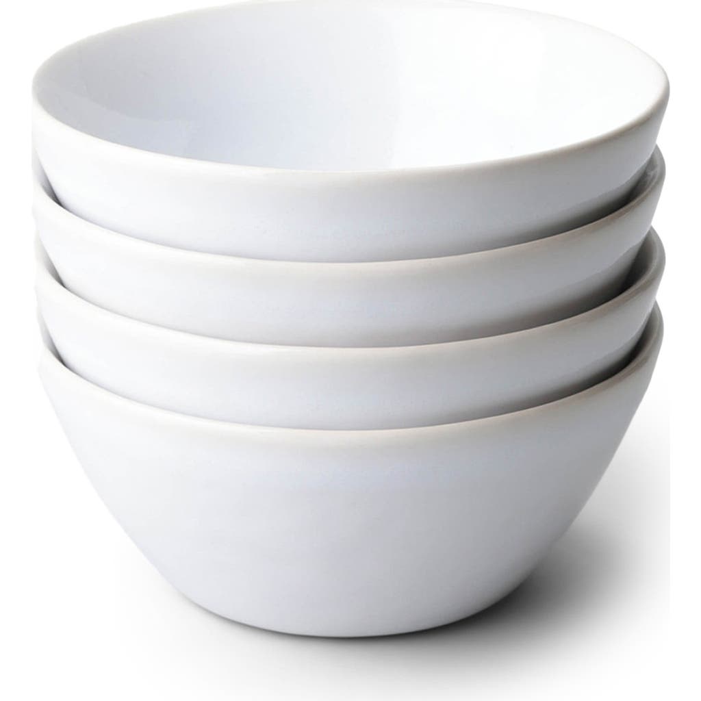 Fable The Dessert Set Of 4 Bowls In Pearl White