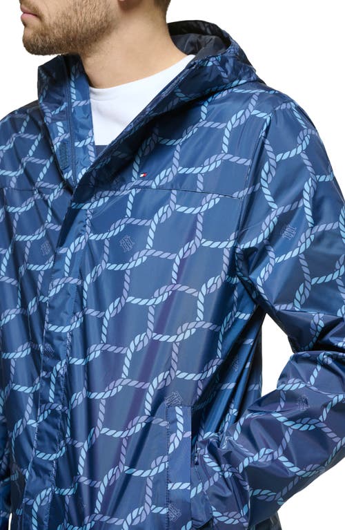 TOMMY HILFIGER TOMMY HILFIGER HOODED RAIN SLICKER JACKET 