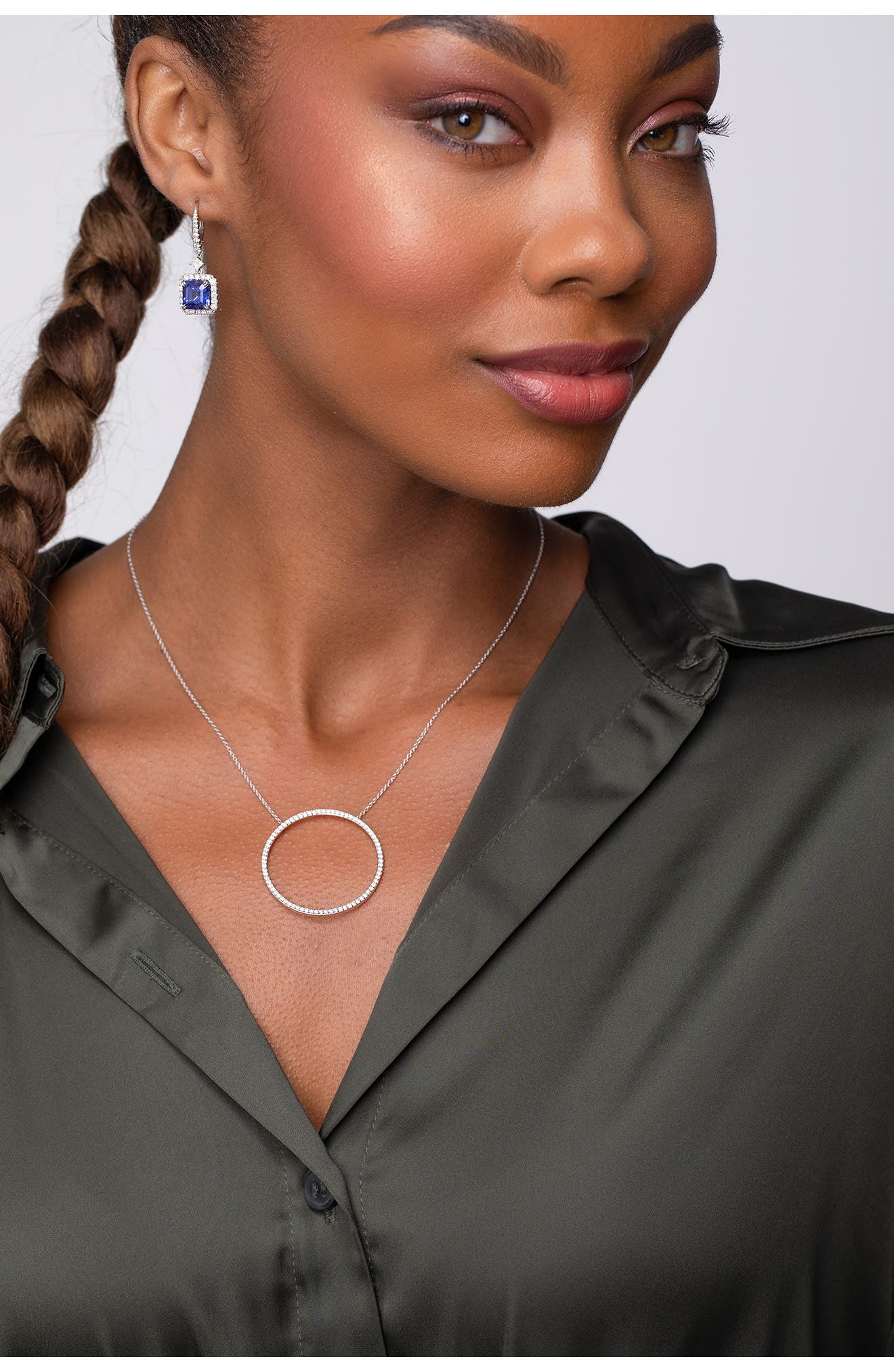 Bony Levy Diamond Circle Pendant Necklace Nordstrom