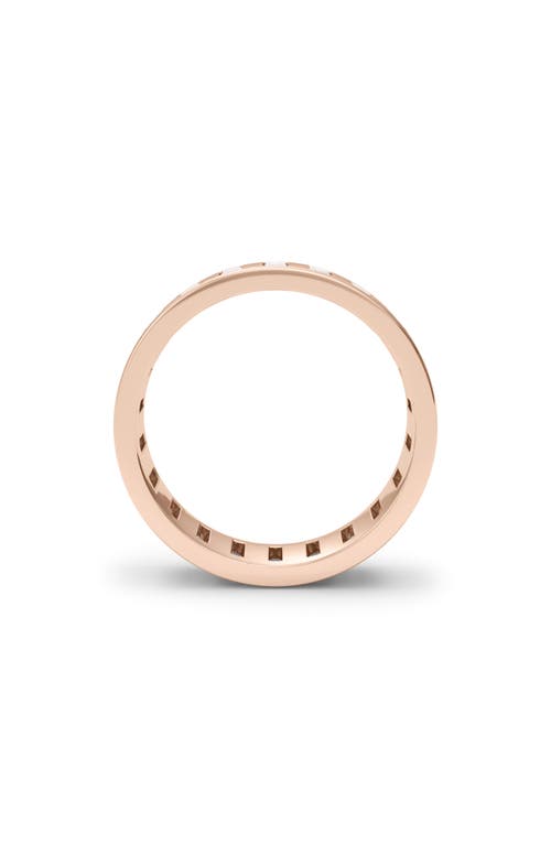 Hautecarat Baguette Lab Created Diamond Eternity Band Ring In Rose Gold