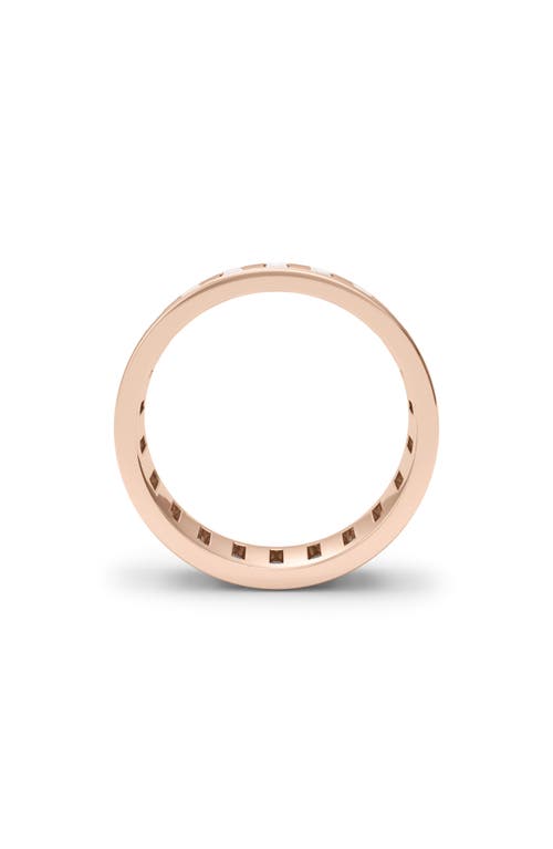 Shop Hautecarat Baguette Lab Created Diamond Eternity Band Ring In Rose Gold