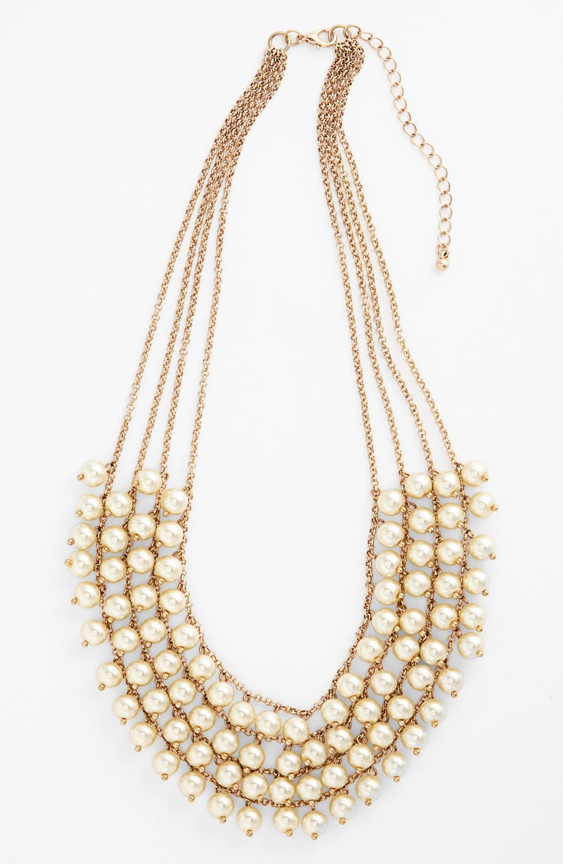 Stephan & Co. Multistrand Faux Pearl Statement Necklace (Juniors