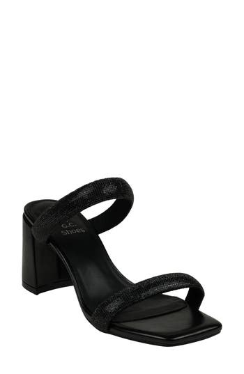 Good Choice New York Luella Embellished Slide Sandal In Black