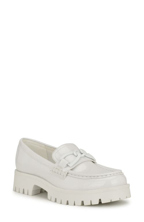 Shop Nine West Gables Lug Loafer In White