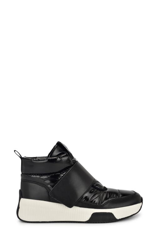 Shop Nine West Tumble High Top Sneaker In Black