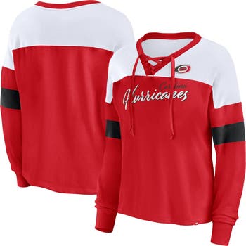 Women's Red St. Louis Cardinals Oversized Long Sleeve Ombre Spirit Jersey T- Shirt