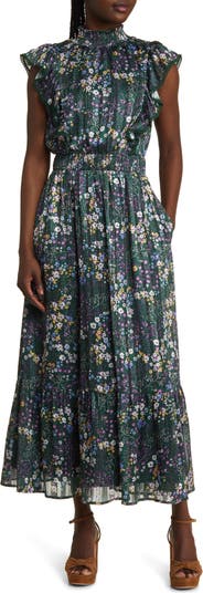 Lost + Wander Love Story Floral Print Cap Sleeve Dress | Nordstrom