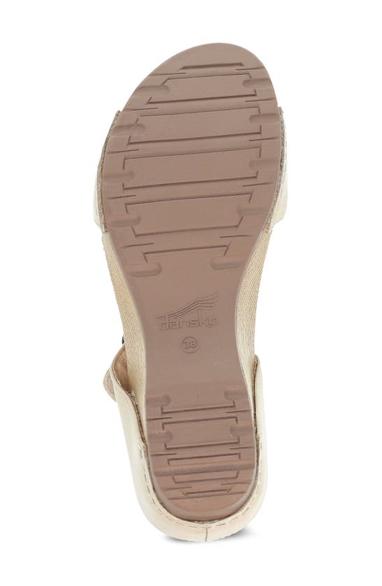 Shop Dansko Tanya Slide Sandal In Linen