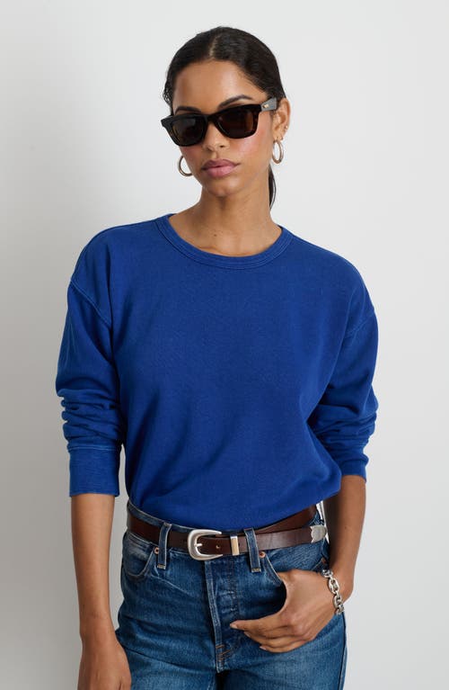 Shop Alex Mill Frankie Sweatshirt In Cobalt