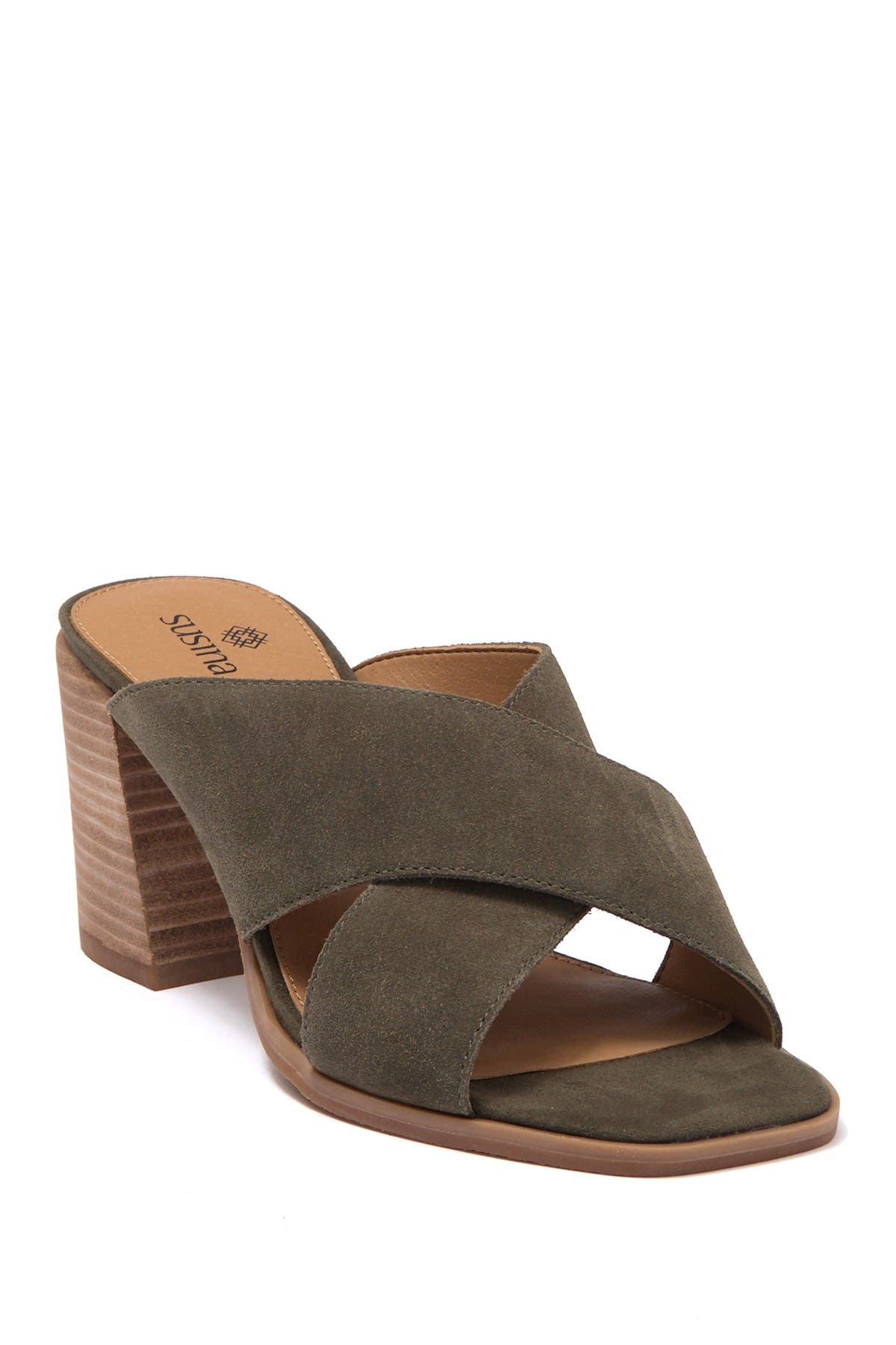 open to suggestions faux suede sandal
